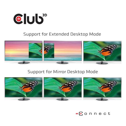 Club 3D USB TYPE C3.2 GEN 1 TRIPLE DISPLAY DYNAMIC PD CHARGING 100W