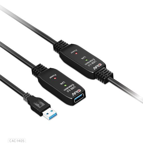 Club 3D USB TYPE A GEN 1 ACTIVE REPEATER CABLE 10METER / 32.8FT SUPPORTS UP TO 5Gbps