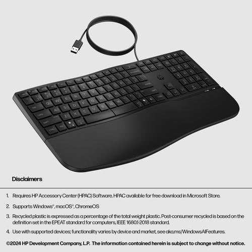 HP Printing & Computing ACC: HP 480 CFT Wired Keyboard