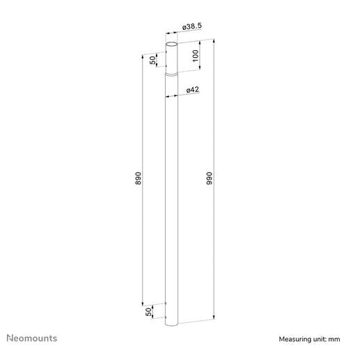 Neomounts Neomounts extension pole for CL25-540/550BL1 Projector Ceiling Mount (extended height 89 cm)