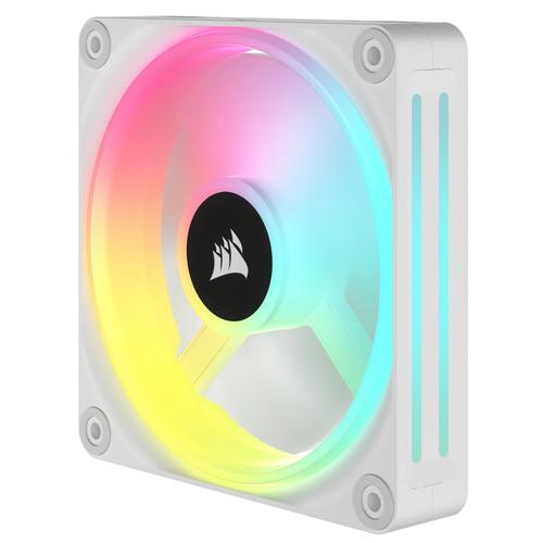 Corsair QX RGB Series iCUE LINK QX120 RGB WHITE120mm Magnetic Dome RGB Fan Starter Kit