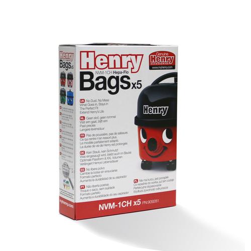 NVM-1CH STOFZAKKEN 5 STUKS / GESCHIKT VOOR HENRY 180-250 MODELLEN /VERVANGINGSZAKKEN