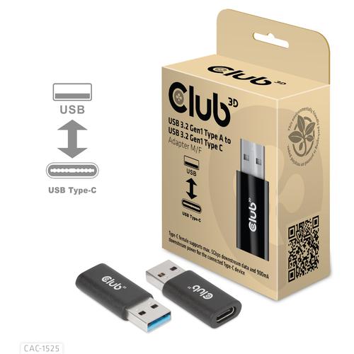 Club 3D USB TYPE C 3.2 GEN1 FEMALE TO USB 3.2 GEN 1 TYPE A MALE ADAPTER
