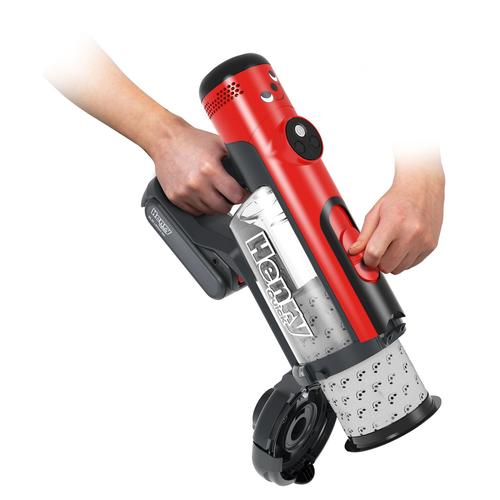 Numatic Henry Quick HEN100R Steelstofzuiger Batterij/Accu Droog Zakloos 1 l Rood