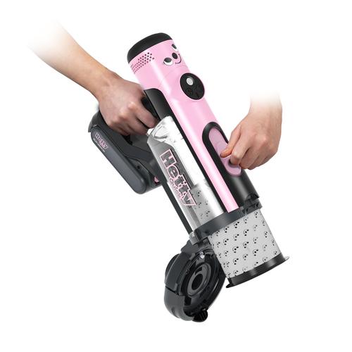 Numatic HTY100P Steelstofzuiger Batterij/Accu Droog Zakloos 1 l Zwart, Roze