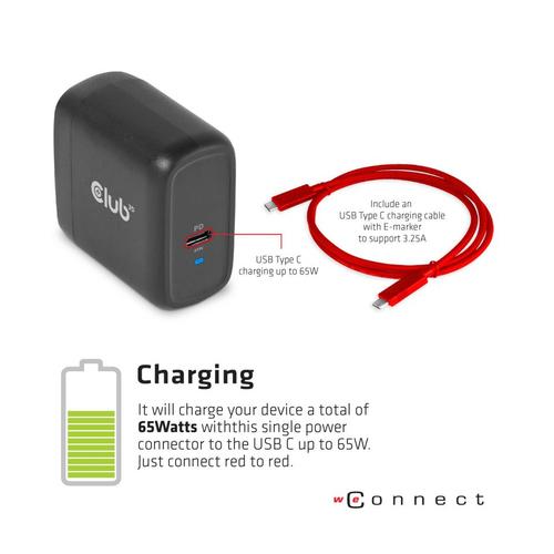 Club 3D USB TC3.2 Gen 1 Trip dyn PD C60W-100W