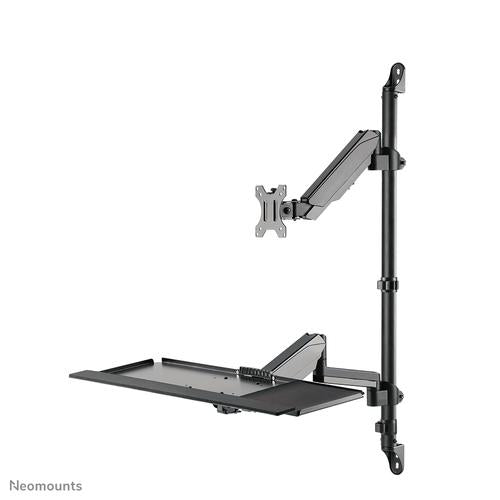 Neomounts Neomounts wall mounted sit-stand workstation (Screen Keyboard & Mouse)
