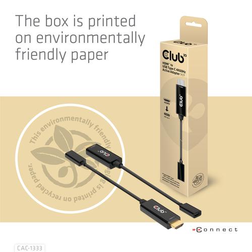 Club 3D HDMI-USB-C 4K60Hz Active Adapter M/F