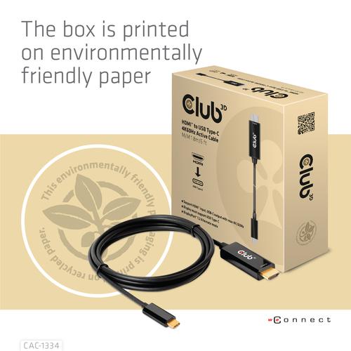 Club 3D HDMI-USB-C 4K60Hz Active Cable M/M 1.8m