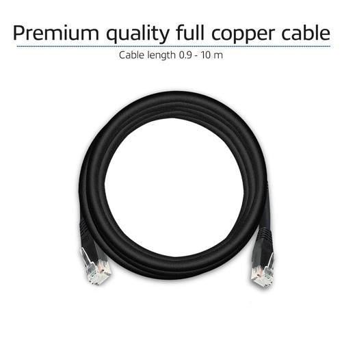ACT CAT6 Networking Cable copper 2 Meter Black