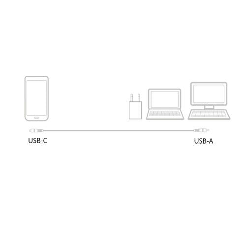ACT USB-C to USB-A cable 1.0m for Jar display