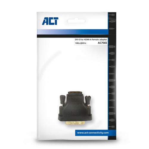 ACT Adapter DVI-D male - HDMI A female