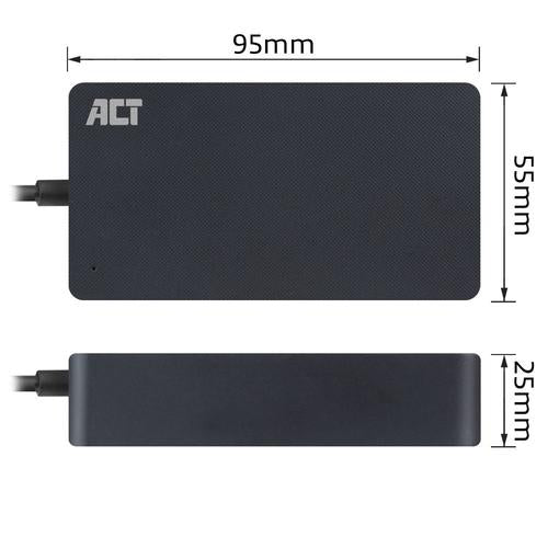 ACT USB-C charger for laptops up to 15 6i 65W Slim model