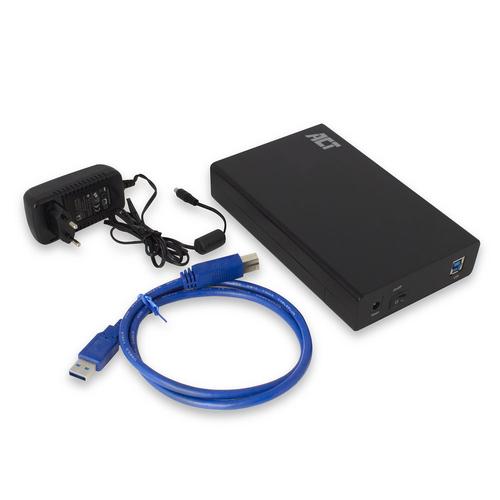 ACT USB 3.2 Gen1 3.5i SATA Hard Disk Enclosure Screwless