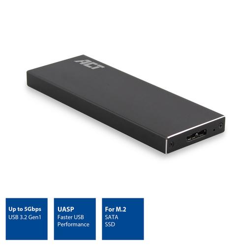 ACT USB 3.2 Gen1 Hard Disk Enclosure M.2 SATA SSD