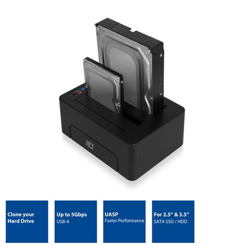 ACT USB 3.2 Gen1 Dual HDD Docking Station