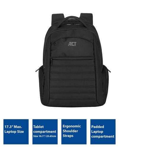 ACT Urban Notebook Backpack 17.3 Black