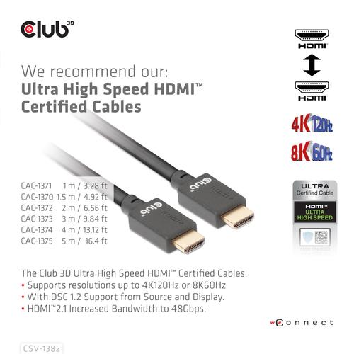 Club 3D HDMI KVM SWITCH FOR DUAL HDMI 4K60HZ
