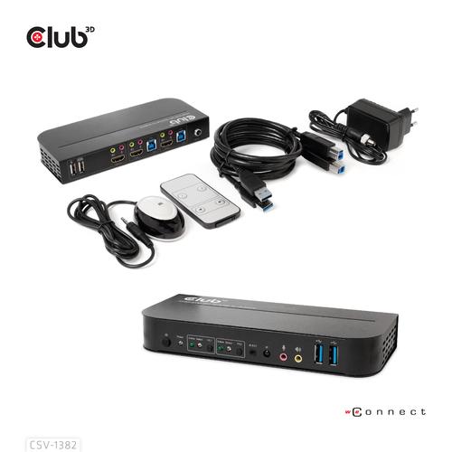 Club 3D HDMI KVM SWITCH FOR DUAL HDMI 4K60HZ
