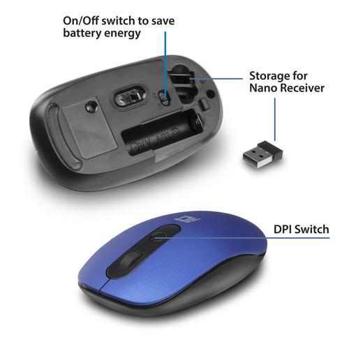 ACT Wireless mouse blue 800/1000/1200dpi