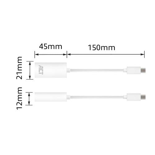ACT Adapter Cable Mini DisplayPort male - HDMI-A female 0.15 Meter
