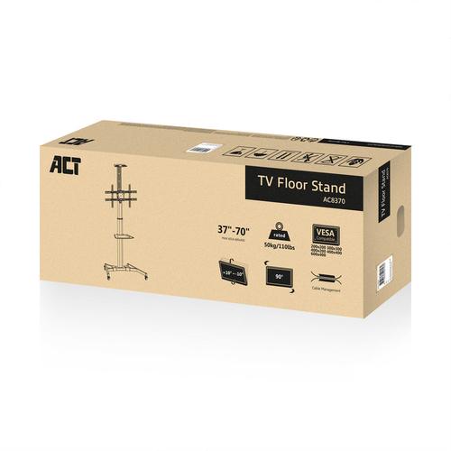 ACT TV floor stand with shelf and camera mount 37i- 70i