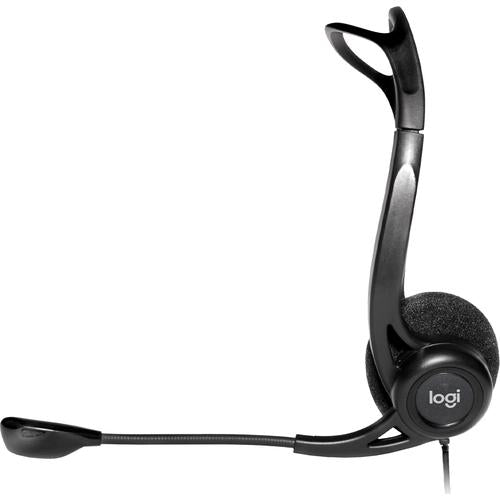 Logitech 981-000100 hoofdtelefoon/headset Bedraad Hoofdband Oproepen/muziek USB Type-A Zwart