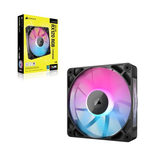 Corsair CORSAIR RX RGB Series iCUE LINK RX120 RGB 120mm RGB Fan Single Fan