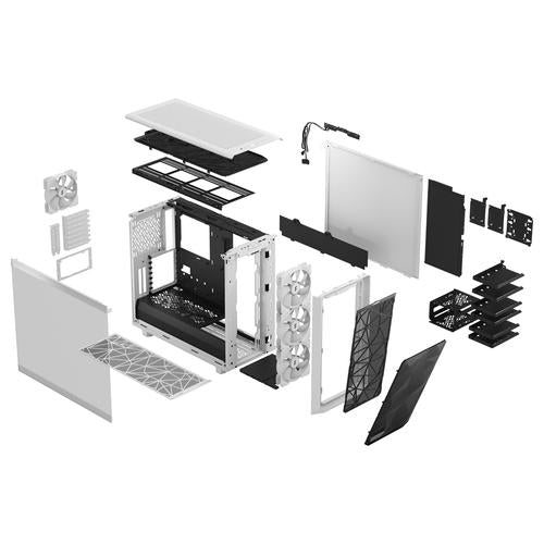 Fractal Design CAS Meshify 2 RGB White TG Clear Tint