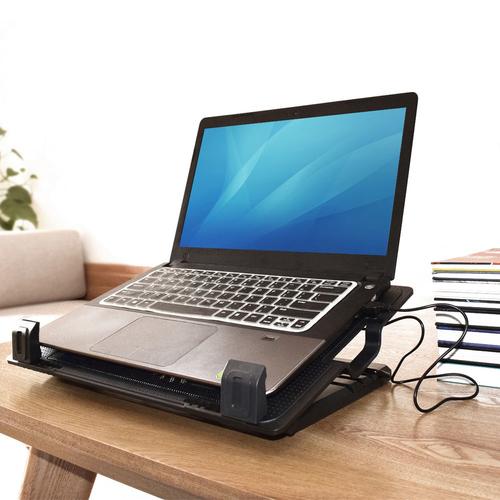 ACT Laptop stand with fan and 2-port usb hub