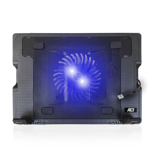 ACT Laptop stand with fan and 2-port usb hub