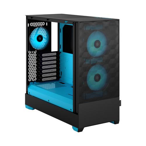 Fractal Design CAS Pop Air RGB Cyan Core TG Clear Tint