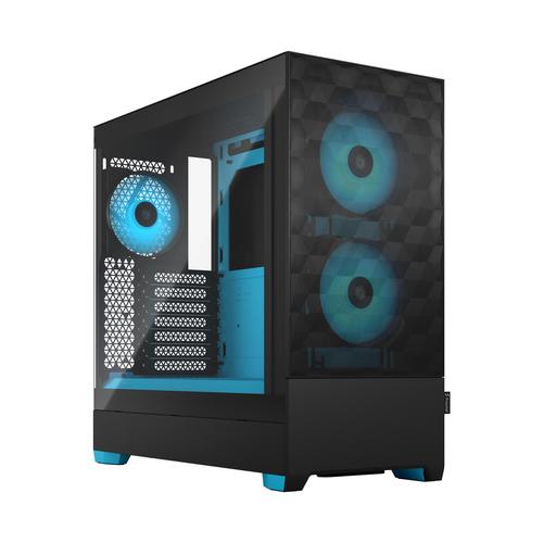 Fractal Design CAS Pop Air RGB Cyan Core TG Clear Tint