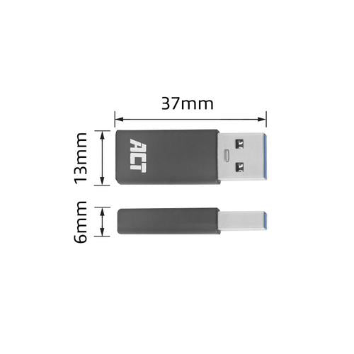 ACT USB-C Female - USB-A male adapter USB 3.2 Gen1 (USB 3.0)