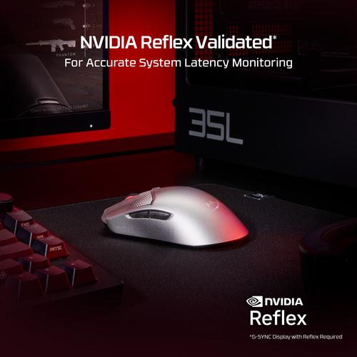 HyperX Pulsefire Haste 2 S Silver draadloze gamingmuis