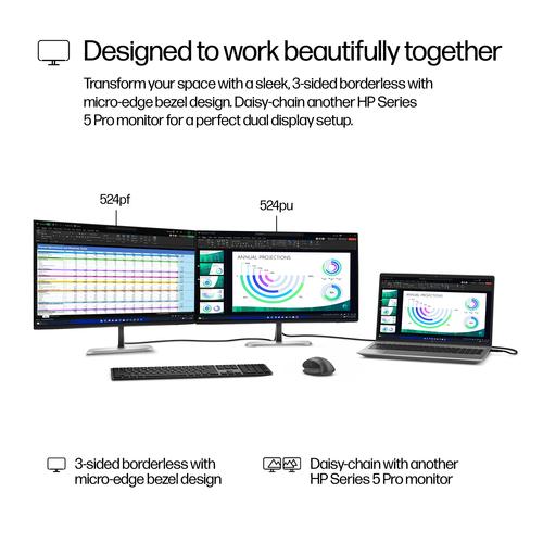MON: HP S5 Pro 524pu FHD USB-C Monitor