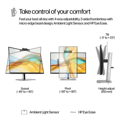 HP Series 5 Pro Serie 5 Pro 23,8 inch FHD USB-C Conferencing Monitor - 524pm