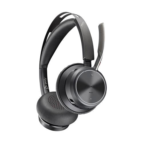 HP Poly Voyager Focus 2 USB-C-C Headset +USB-C/A Adapter +Charging Stand