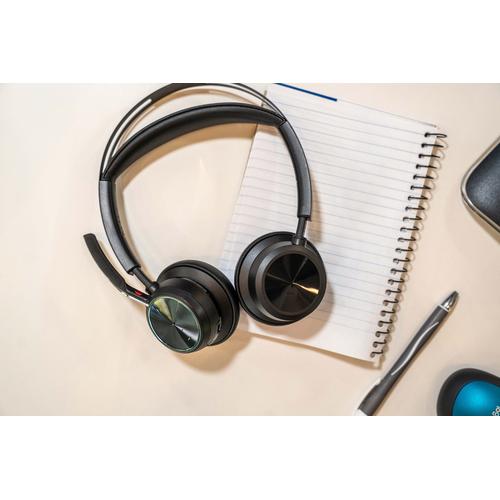 HP Poly Voyager Focus 2 USB-C-C Headset +USB-C/A Adapter +Charging Stand