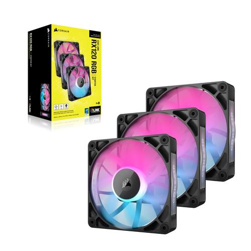 Corsair CORSAIR RX RGB Series iCUE LINK RX120 RGB 120mm RGB Fan Triple Fan Kit