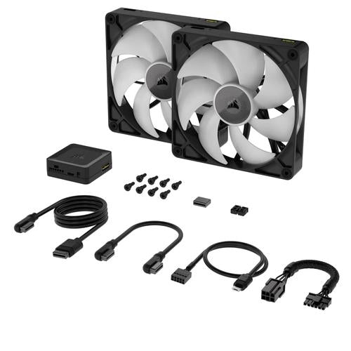 Corsair CORSAIR RX RGB Series iCUE LINK RX140 RGB 140mm RGB Fan Dual Fan Kit