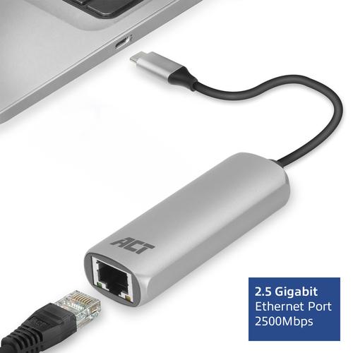 ACT USB-C to 2.5 Gigabit Ethernet Adapter
