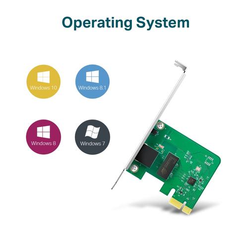 TP-Link TG-3468 32-bit Gigabit PCIe Network Adapter Realtek RTL8168B 10/100/1000Mbps Auto-Negotiation RJ45 port Auto MDI/MDIX