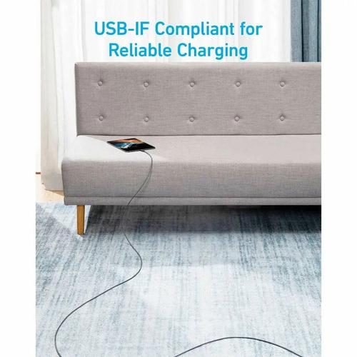 Anker Anker 322 USB-C to USB-C Cable Nylon (0.9M Braided Black) 60W