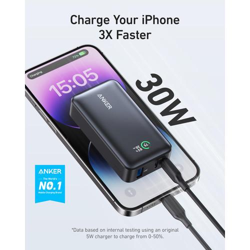 Anker 533 10000 mAh Zwart
