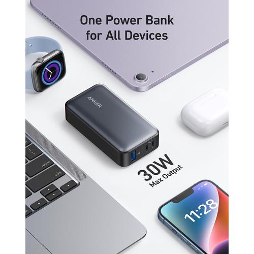 Anker 533 10000 mAh Zwart