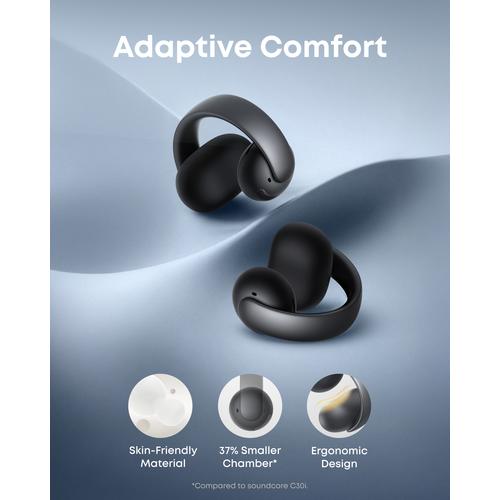 Soundcore Aeroclip Headset True Wireless Stereo (TWS) In-ear Gesprekken/Muziek/Sport/Elke dag Bluetooth Zwart