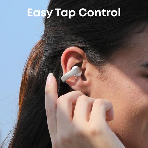 Soundcore Aeroclip Headset True Wireless Stereo (TWS) Open-ear Gesprekken/Muziek/Sport/Elke dag Bluetooth Champagne, Wit