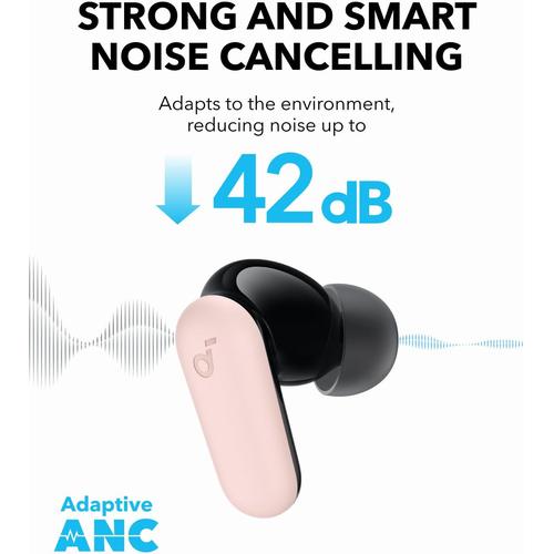 Anker P30i Headset Draadloos In-ear Oproepen/muziek USB Type-C Bluetooth Lichtroze