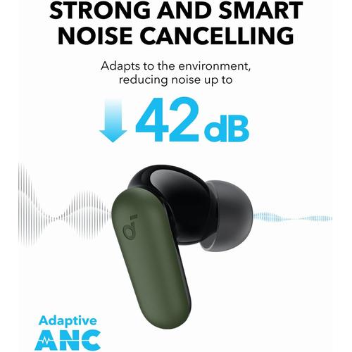 Anker P30i Headset Draadloos In-ear Oproepen/muziek USB Type-C Bluetooth Groen